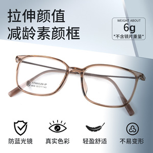 Monture de lunettes ronde Danyang 6836, monture intégrale en titane pur, légère, unisexe, verres en acrylique - Product Image 5