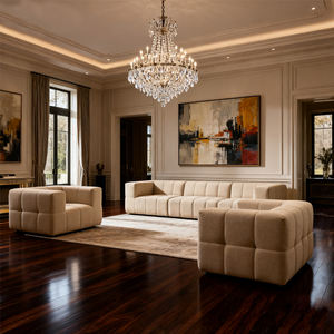 आधुनिक घर के लिविंग रूम सोफे सेट लक्जरी रिसॉर्ट लिविंग रूम फर्नीचर सोफे बिस्तर होटल लॉबी सोफे बिस्तर रिसॉर्ट लिविंग रूम फर्नीचर - Product Image 4