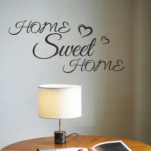 Home decoration self adhesive vinyl quote repositionable wall decal