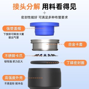 Qingze Pneumatic <b>Quick</b> Coupler Y Type Reducing Tee Plastic <b>Quick</b> <b>Connector</b> For Air Hose 8-4/10-6/16-12 - Product Image 4