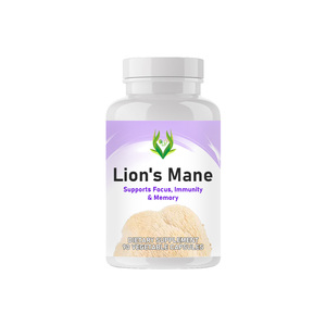 Capsules de Crinière de Lion Directes d'Usine avec Poudre de Champignon Crinière de Lion pour l'Équilibre Intestinal et Capsules de Poivre Noir - Product Image 1