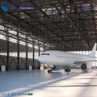 Componentes de Estructura Prefabricada Resistentes a la Carga de Nieve, Puerta Corredera Eléctrica de Gran Tamaño para la Construcción de Hangares de Aviones