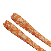 Lacets plats en polyester imprimés par transfert thermique motif Paisley 8 mm pour les détaillants de baskets AF1 et les grossistes en accessoires de chaussures
