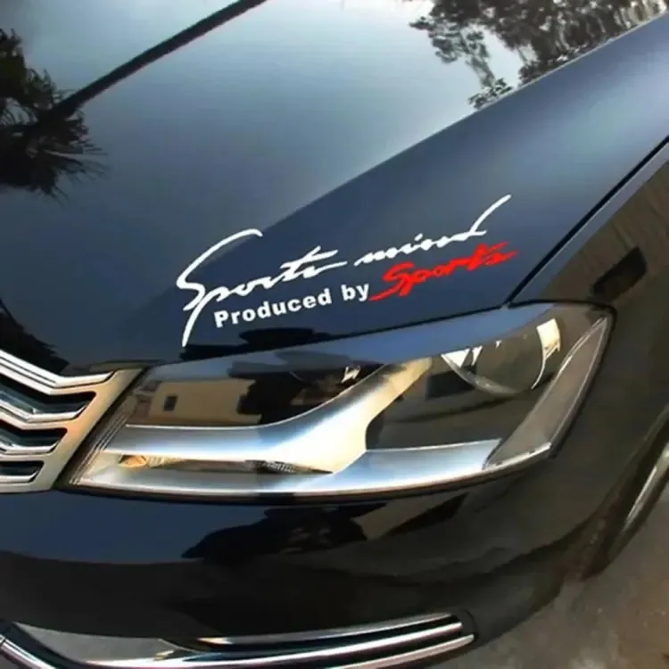 Pegatina adhesiva UV impermeable logotipo de marca personalizado calcomanía de coche de vehículo troquelada pegatina de transferencia de vinilo para exteriores