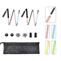 Bâtons de randonnée professionnels en fibre de carbone 3K ultra légers, pliables, pour la course à pied en plein air, la randonnée, personnalisables en usine