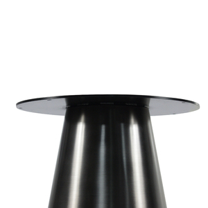 ขาโต๊ะสีดำเคลือบเงาทำจากเส้นผมไทเทเนียมสีดำรูปทรงกรวยสำหรับร้านอาหาร - Product Image 4