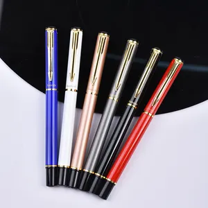 Alta qualidade Metal Ink Roller Ball Pen Luxo OEM Executive Business Presentes Design Parker Pen com logotipo personalizado