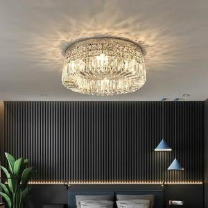 Lampadario Moderno a LED con Cristalli, Lampada da Soffitto per Camera da Letto, Illuminazione Rotonda per Interni - Product Image 3