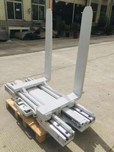 Abrazaderas de horquilla Manejo de material Accesorio de carretilla elevadora Brazo de carretilla elevadora Horquilla giratoria de doble propósito Tipo giratorio y de desplazamiento lateral - Product Image 3