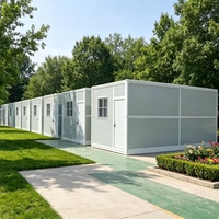 Maison préfabriquée de luxe pliable en conteneur, maison modulaire portable pour l'hébergement