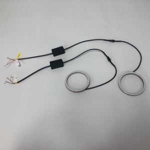 Anneau lumineux circulaire 12V blanc naturel/jaune à 2 anneaux 110 mm LED Switchback Angel Eyes - Product Image 6