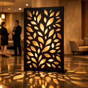 Paneles Decorativos de Pared Cortados por CNC, Lentiprint Hecho en Alemania, 120X240cm, de Piso a Techo, Separador de Ambientes para Vestíbulo de Hotel - Product Image 1