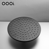 Ensemble de douche de pluie noire thermostatique de bain de haute qualité ensemble de robinet de salle de bain d'hôtel en laiton