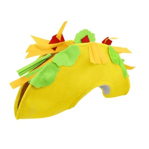 MADESHINE Jaune Frites Jumbo Mexique Taco Chapeau Drôle Nourriture Costume Articles De Fête pour Cinco De Mayo Fiesta En Plein Air - Product Image 2