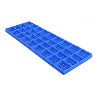Palette de sol en plastique HUADU écologique, à 4 voies, étanche, simple face, pour entrepôt, charge dynamique de 200 kg pour le transport de marchandises