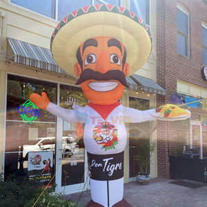 Modèle <span class=keywords><strong>de</strong></span> chef gonflable tenant une pizza, mascotte <span class=keywords><strong>de</strong></span> personnage gonflable, publicité, chef cuisinier gonflable pour magasin d'alimentation - Product Image 3