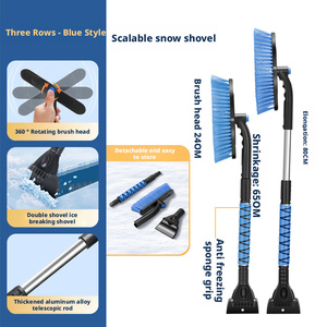 Pala quitanieves multifuncional para coche y herramienta de eliminación de hielo, artefacto de barrido de doble extremo para invierno, venta al por mayor - Product Image 5