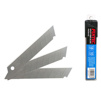Couteau utilitaire à lame détachable HJAR 25 mm en acier à haute teneur en carbone de qualité industrielle avec manche en acier inoxydable, épaisseur de la lame 0,38 mm, OEM