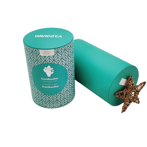 Boîte de forme ronde en grains de café à thé imprimée sur mesure boîte à thé cylindrique - Product Image 3