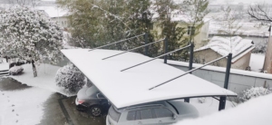 Moderno Carport Inclinato <span class=keywords><strong>a</strong></span> <span class=keywords><strong>Sbalzo</strong></span> in Alluminio <span class=keywords><strong>per</strong></span> Esterni, <span class=keywords><strong>Tettoia</strong></span> Resistente in Policarbonato Antiruggine <span class=keywords><strong>per</strong></span> Parcheggio Multipla <span class=keywords><strong>Auto</strong></span> - Product Image 2