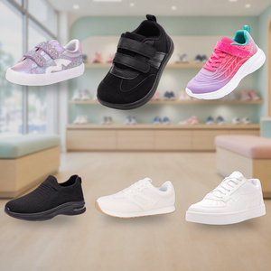 Chaussures de sport en mesh unisexes, respirantes, semelle extérieure en caoutchouc, semelle intermédiaire en EVA, toutes saisons, taille 3 à 12 ans, baskets décontractées pour enfants - Product Image 1