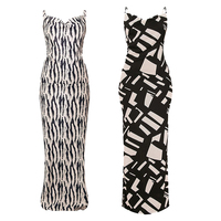 Robe de soirée Maxi avec logo personnalisé pour femmes Nouvelle arrivée de créateur en usine Robe élégante de soirée à imprimé floral numérique