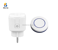 Interrupteur à distance RF WIFI 433 MHz, prises électriques sans fil, AC 265V 16A, transmetteur à prise unique, appareil électroménager, LED, plastique
