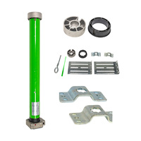 Moteur tubulaire en alliage d'aluminium durable et étanche, accessoires pour portes et fenêtres, style moderne, porte de garage à enroulement