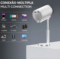 Salange Factory Price X5G Projecteur portable Android 13 avec mini projecteurs vidéo 1080P Projecteur à mise au point manuelle intelligent