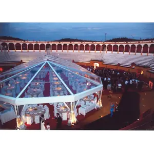 주문 투명한 옥외 방수 내화성이 있는 유일한 둥근 명확한 큰 백색 결혼식 큰천막 전망대 닫집 무역 박람회 천막
