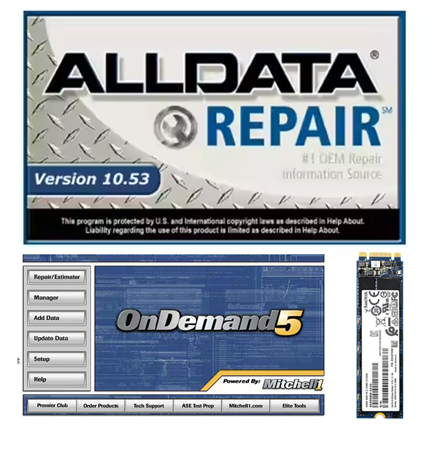 All Data 10.53 1TB Auto Repair Software - 24-in-1 Tools