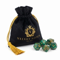 Pochette en velours personnalisée avec logo estampé or, sacs de tarot en velours avec pompons pour l'emballage de dés de D&D et de Mahjong