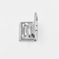 Mini Charnières Solides en Argent Massif Professionnelles de Luxe pour Boîtes à Bijoux et Tiroirs en Bois FS-5029