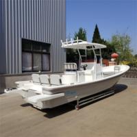 Bateau de pêche sportive Liya avec moteur hors-bord, bateaux Panga en fibre de verre de 4 à 8 m pour la pêche de loisir à grande vitesse
