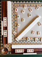 Jeu de tuiles de Mahjong américain avec numéros aux coins pour les amateurs de Mahjong, tuiles pour collection de jeux de table, maison