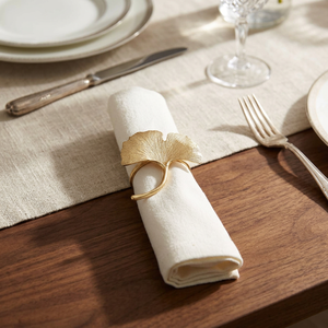 Anillos para servilletas de hojas y flores de mariposa, soporte para servilletas doradas y plateadas, decoración de mesa de boda, novedad - Product Image 1