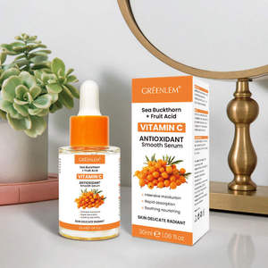 Suero Facial Orgánico Herbal de Espino Amarillo con Vitamina C y AHA de Marca Privada OEM, 30 ml, para el Cuidado Diario de la Piel - Product Image 3