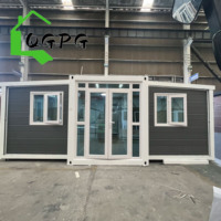 Casa Pequeña Portátil y Expandible de 20 pies, 30 pies, 40 pies, Casa Contenedor Moderna de Acero con Panel Sándwich, Casa Modular Prefabricada para Oficina, Tienda, Hotel