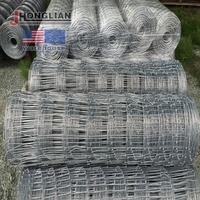 Malla de Alambre Galvanizado de Alta Resistencia con Nudos Fijos para Cercas de Granja y Ovejas, Precio de Fábrica, 2.2mm 2.5mm 2.7mm