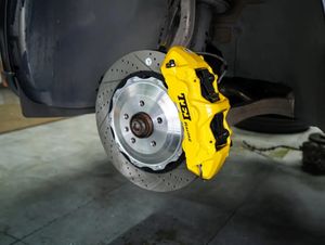 FRONT Big Brake Kit 6 Piston Jaune Étrier 378x32mm Fente Percée Disque Rotor Big Brake Kit pour <span class=keywords><strong>AUDI</strong></span> Q5 2009-2021 - Product Image 5