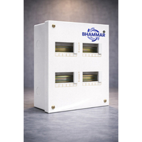 Boîtier de distribution MCB métallique (porte simple - TPN) 16 pôles, plaque factice de liaison de phase pour barre omnibus neutre de qualité supérieure, modèle KK22