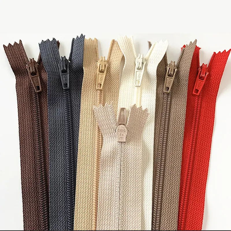 Factory Wholesales Good Price Custom Colors Cloes End Nylon Zipper Garment Accessories For Pants Placket