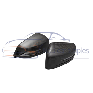 Coques de rétroviseurs en fibre de carbone véritable mate pour Mercedes <span class=keywords><strong>Benz</strong></span> W204 W212 W218 W176 Classe C Classe CLS - Product Image 2