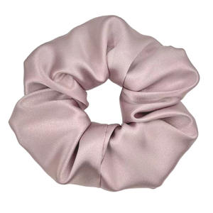 Chouchous en tissu de soie, élastiques à <span class=keywords><strong>cheveux</strong></span> super grands pour femmes, couleur unie, porte-queue de cheval, mode coréenne douce, faits à la main sur mesure - Product Image 1