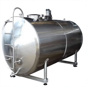 Tanque de Enfriamiento de Leche de Acero Inoxidable |   Tanque de Almacenamiento de Leche Refrigerado con Tuberías Sanitarias para Granjas y Procesamiento de Leche - Product Image 3