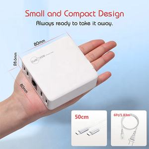 GaN PD3.0 PPS QC3.0 <span class=keywords><strong>SCP</strong></span> Cargador de pared de la cubierta de vapor del muelle del ordenador portátil de escritorio de carga rápida Material ABS duradero 65W - Product Image 2