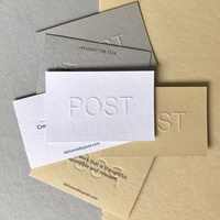Cartes de visite personnalisables haut de gamme, papier cartonné en coton, gaufrage, impression numérique, échantillonnage rapide pour les marques