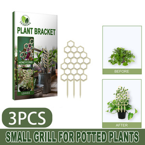 Upright Plant Support Trellis Stick Net Honeycomb Design <strong>Wooden</strong> Climbing Frame Potted Plants Training <strong>Stake</strong> <strong>for</strong> Growth Trainer - Product Image 2