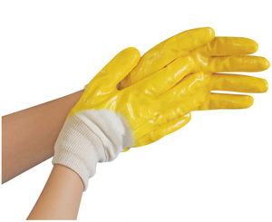 Guantes DE TRABAJO DE SEGURIDAD RECUBIERTOS DE nitrilo sumergidos 3/4 - Product Image 1