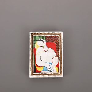 Pegatinas de Resina para Refrigerador con Pinturas Famosas del Mundo en 3D, Figuras Creativas Personalizadas, Parches Magnéticos Retro - Product Image 4